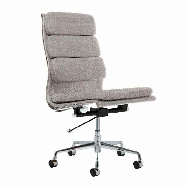 Eames Style Fabric Softpad Highback Office Chair With Castors (Without Armrest)