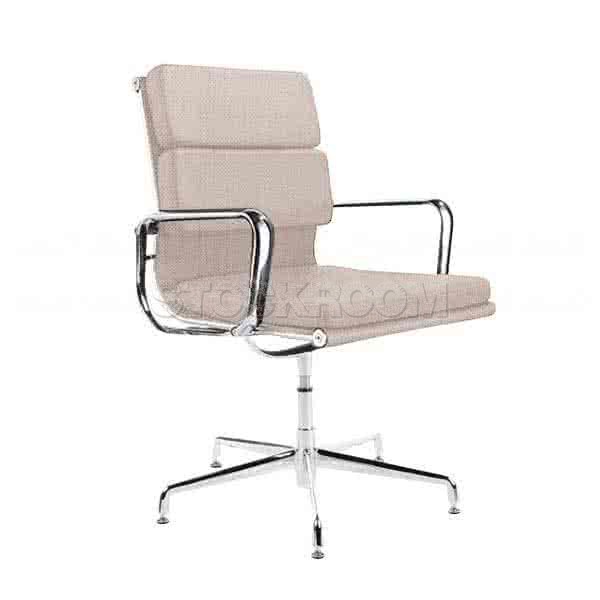 Eames Style Fabric Softpad Lowback Fixed Office Chair