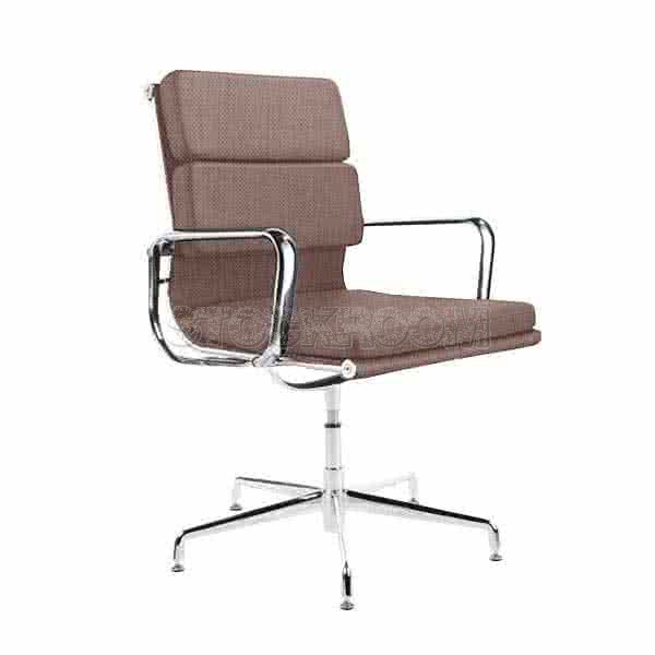 Eames Style Fabric Softpad Lowback Fixed Office Chair