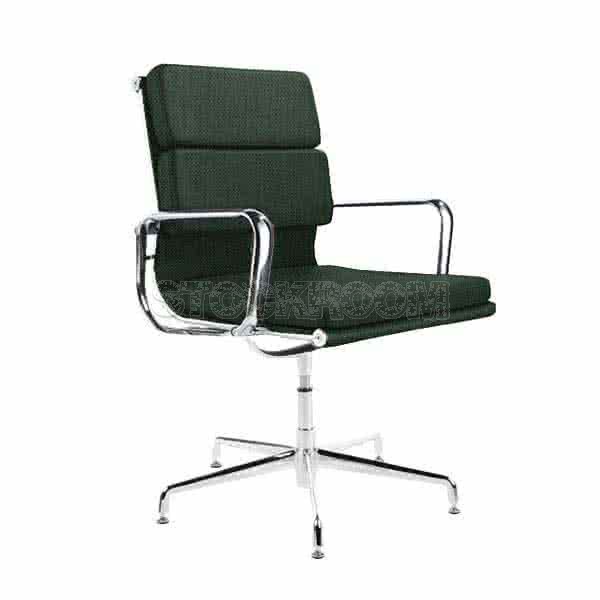 Eames Style Fabric Softpad Lowback Fixed Office Chair