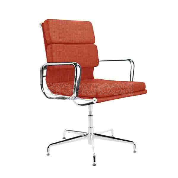 Eames Style Fabric Softpad Lowback Fixed Office Chair