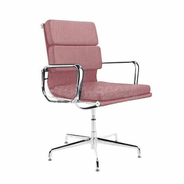 Eames Style Fabric Softpad Lowback Fixed Office Chair