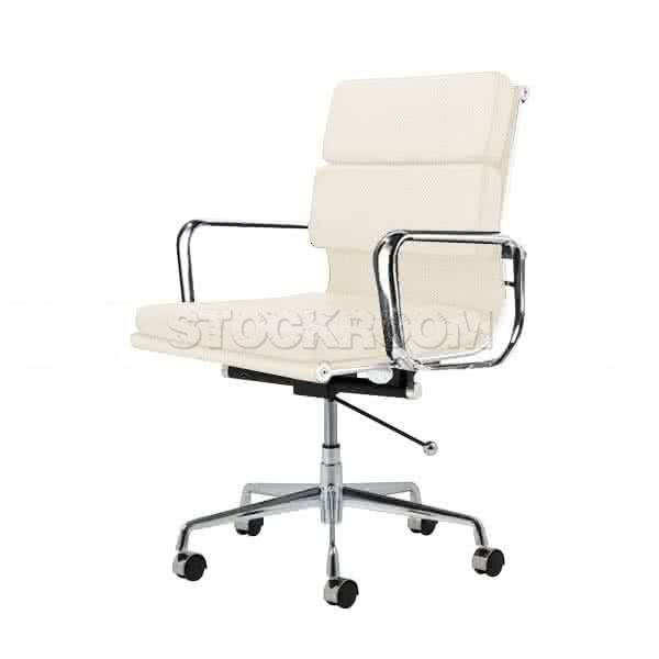 Eames Style Fabric Softpad Lowback Office Chair With Castors