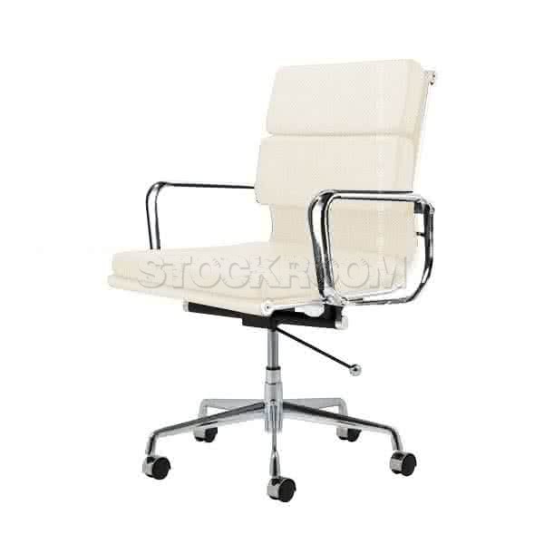 Eames Style Fabric Softpad Lowback Office Chair With Castors