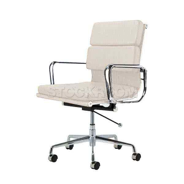 Eames Style Fabric Softpad Lowback Office Chair With Castors