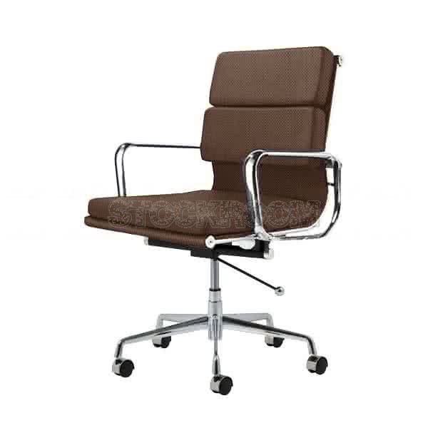 Eames Style Fabric Softpad Lowback Office Chair With Castors