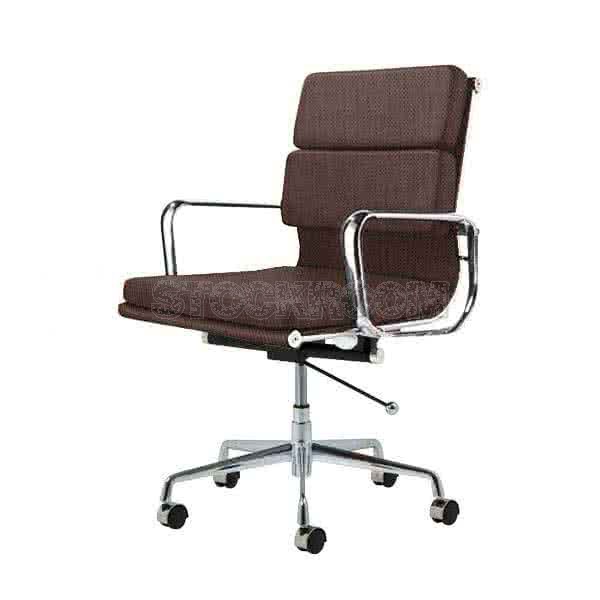 Eames Style Fabric Softpad Lowback Office Chair With Castors