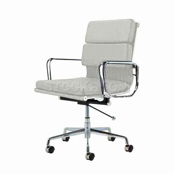 Eames Style Fabric Softpad Lowback Office Chair With Castors