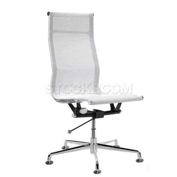 Eames Style Mesh Highback Adjustable Fixed Office Chair (Without Armrest)
