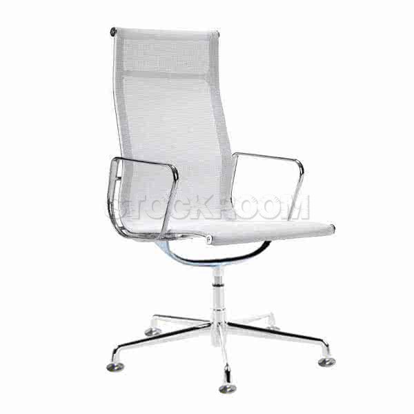 Eames Style Mesh Highback Fixed Office Chair