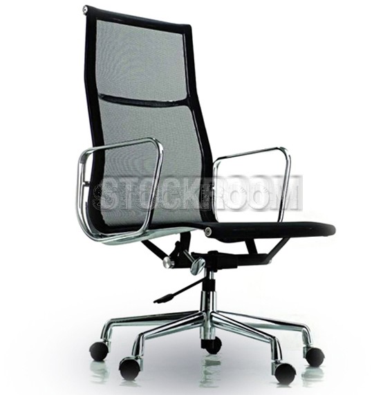 Eames Style Mesh Highback Office Chair With Castors