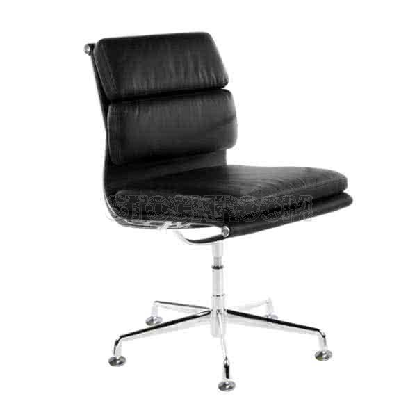 Eames Style Softpad Lowback Fixed Office Chair (Without Armrest)