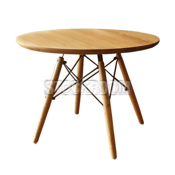 Eames Style Solid Oak Wood Table