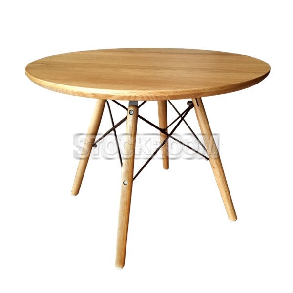 Eames Style Solid Oak Wood Table