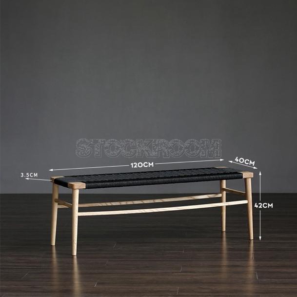 Edith Solid Wood Bench 