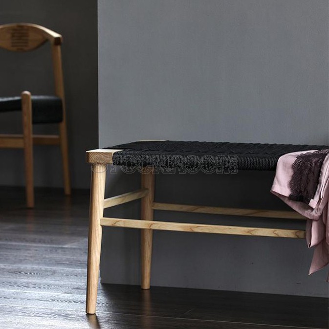 Edith Solid Wood Bench 
