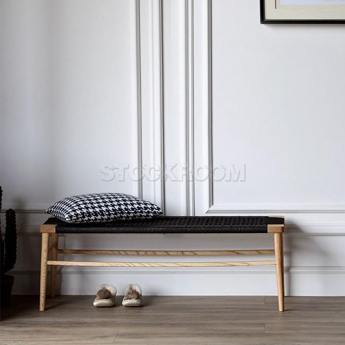 Edith Solid Wood Bench 