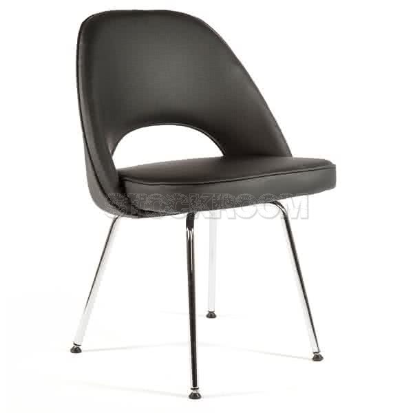 Eero Saarinen Style Executive Chair With Metal Leg