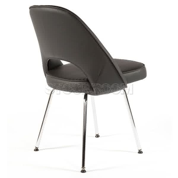 Eero Saarinen Style Executive Chair With Metal Leg