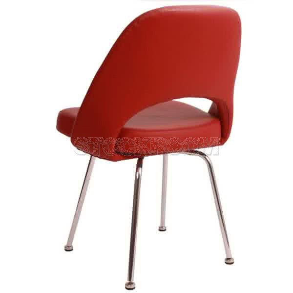 Eero Saarinen Style Executive Chair With Metal Leg