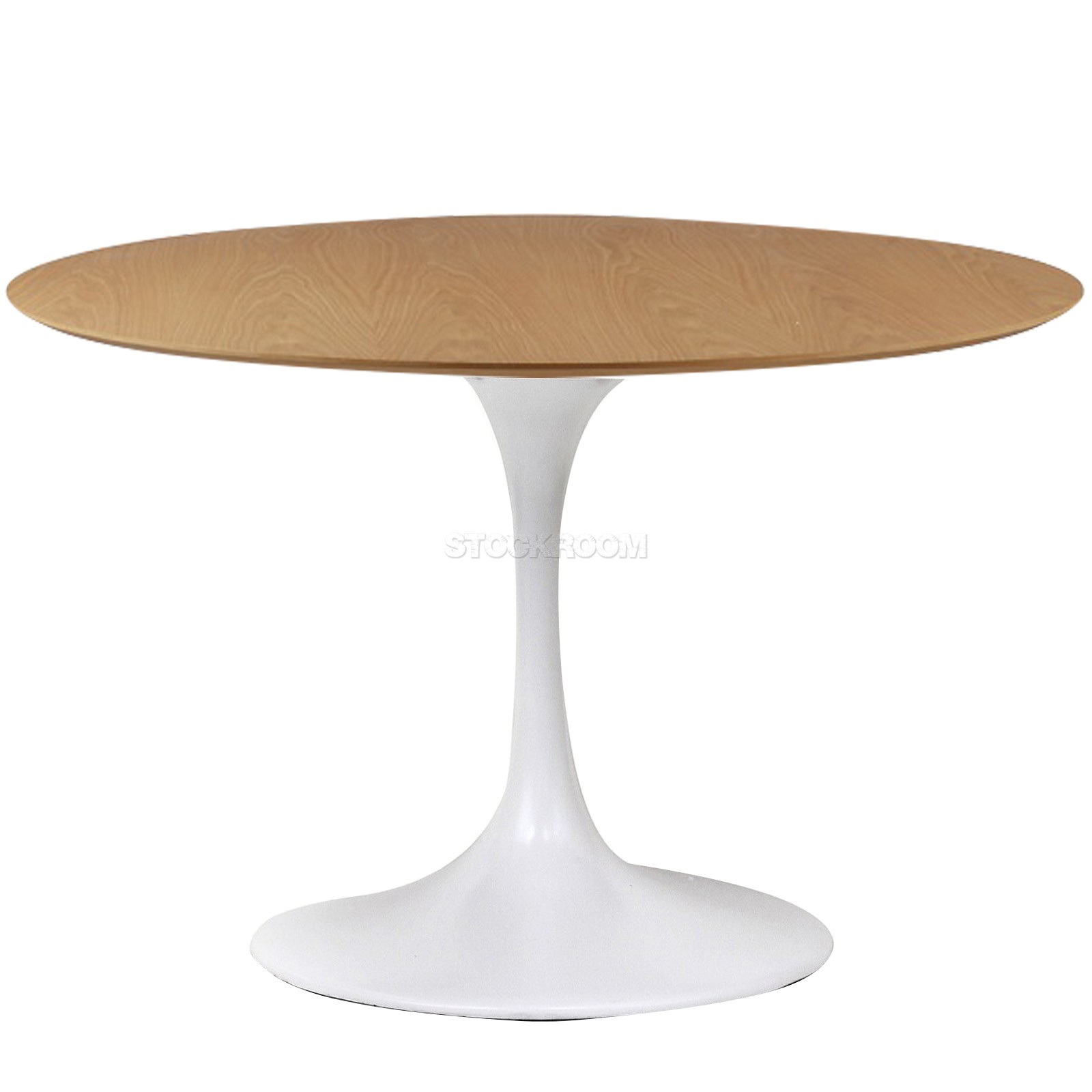 Eero Saarinen Tulip Style Round Table - Timber