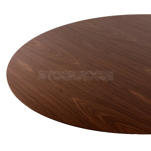 Eero Saarinen Tulip Style Round Table - Timber