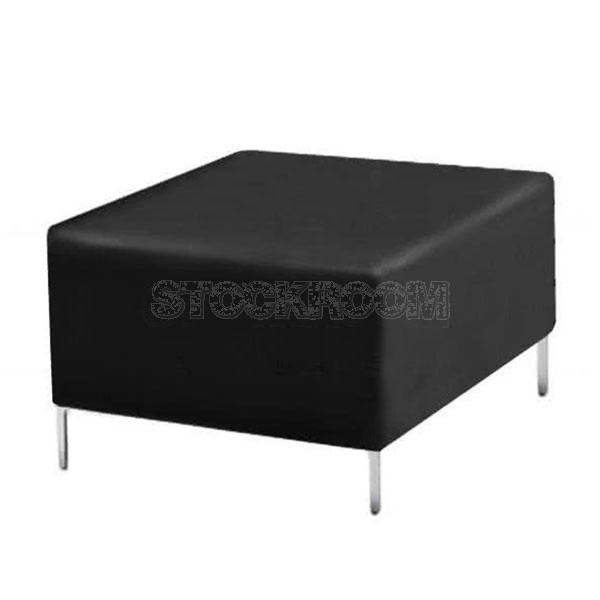 Egidio Leather Ottoman 