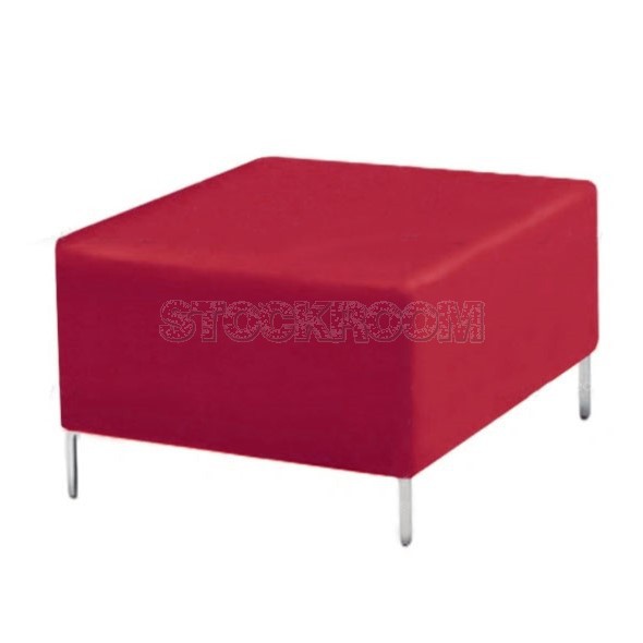 Egidio Leather Ottoman 