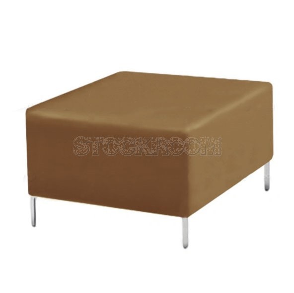 Egidio Leather Ottoman 