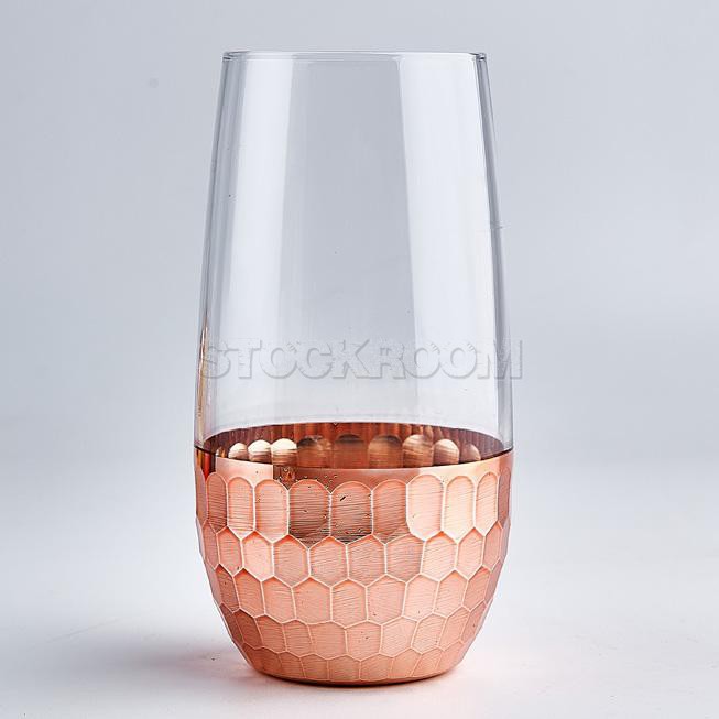 Elaina Handmade Golden / Rose Gold Glass