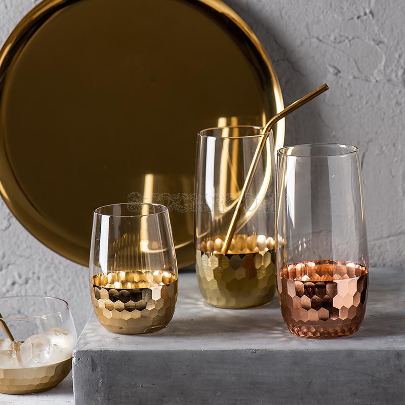 Elaina Handmade Golden / Rose Gold Glass