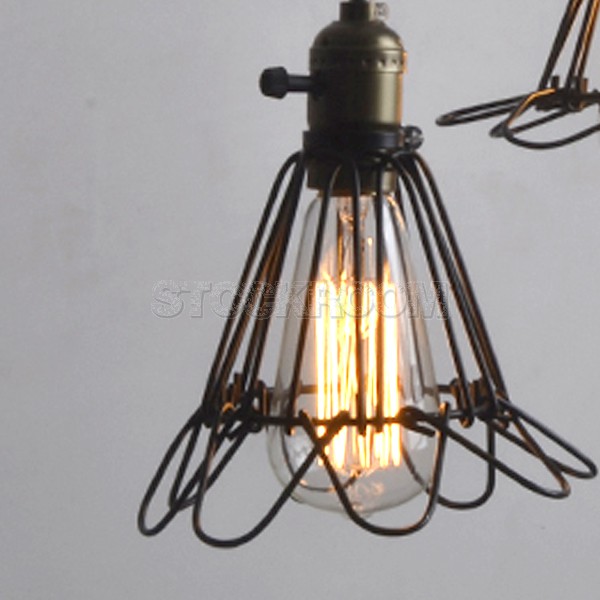 Elvar Loft Style Wire Pendant Lamp 