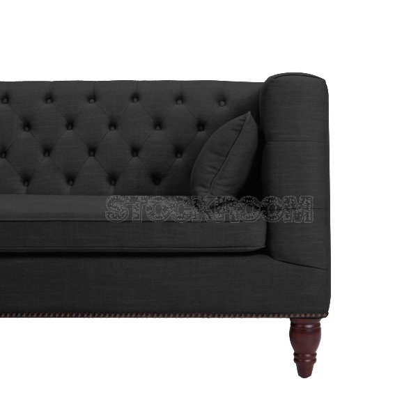 Emerson Fabric/ Leather Sofa 2 Seater