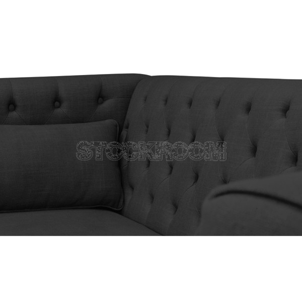 Emerson Fabric/ Leather Sofa 2 Seater