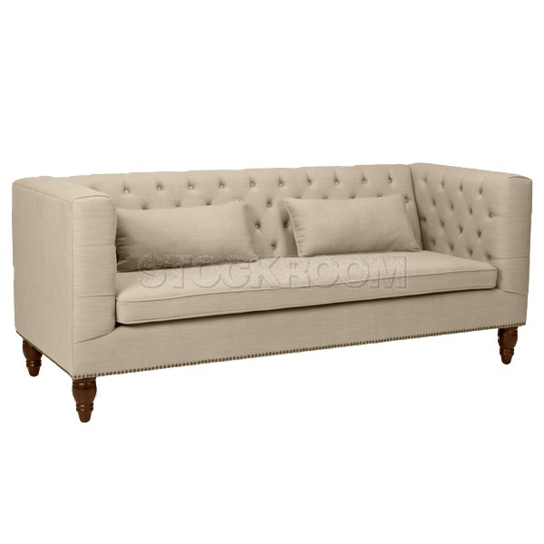 Emerson Fabric/ Leather Sofa 2 Seater