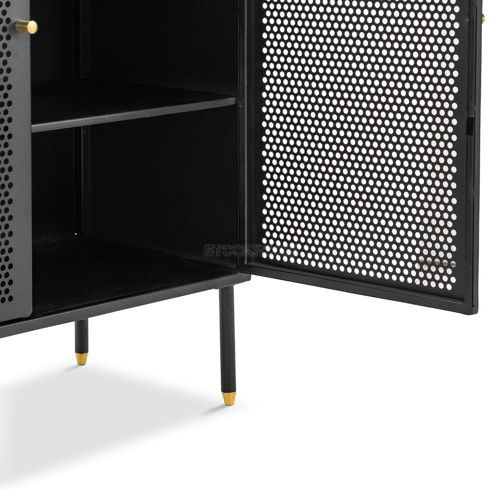 Emilija Metal Storage Sideboard - Black