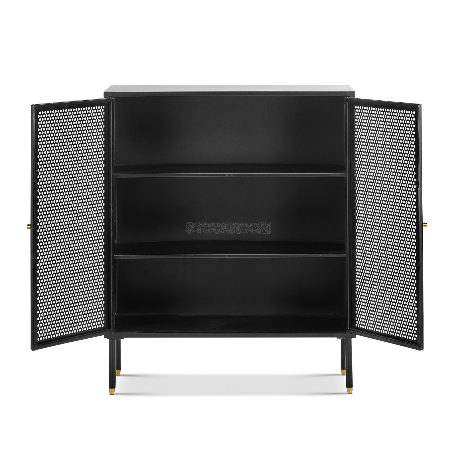 Emilija Metal Storage Sideboard - Black