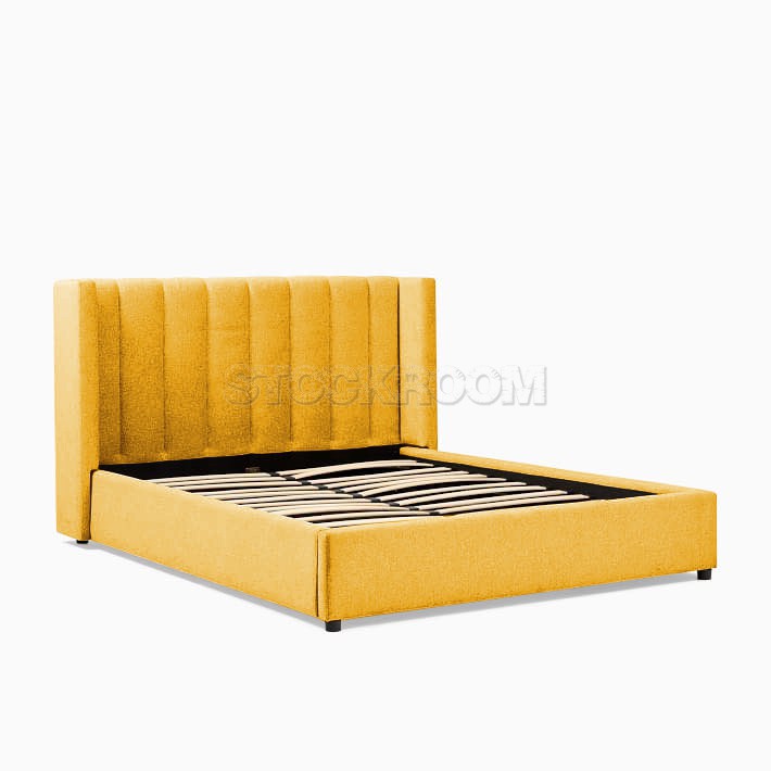 Emmett Fabric Upholstered Storage Bed Frame