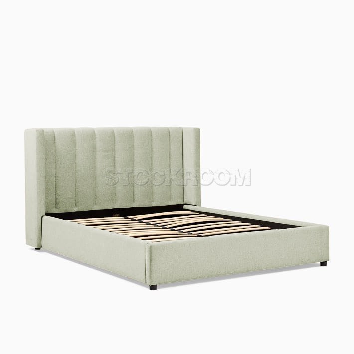 Emmett Fabric Upholstered Storage Bed Frame