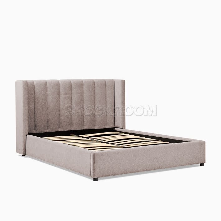 Emmett Fabric Upholstered Storage Bed Frame