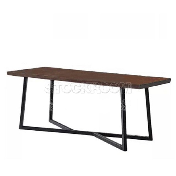 Enoch Solid Wood Industrial Loft Table