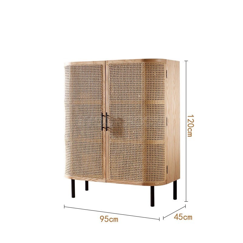 Ermina Rattan Shoe Cabinet