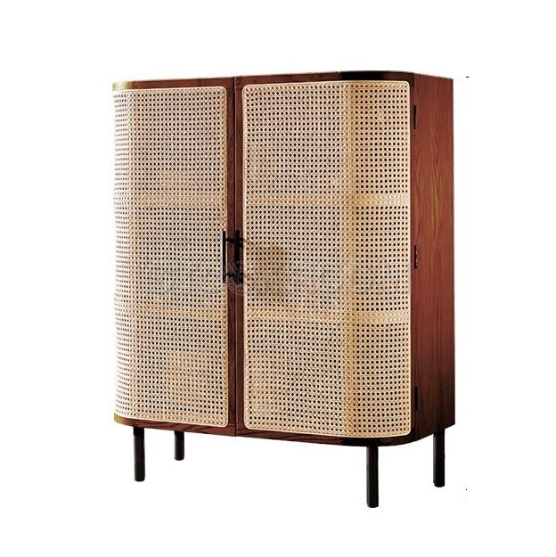 Ermina Rattan Shoe Cabinet