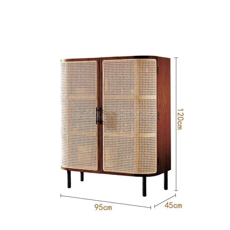 Ermina Rattan Shoe Cabinet