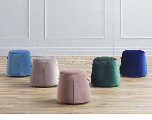 Evita Fabric Stool Ottoman