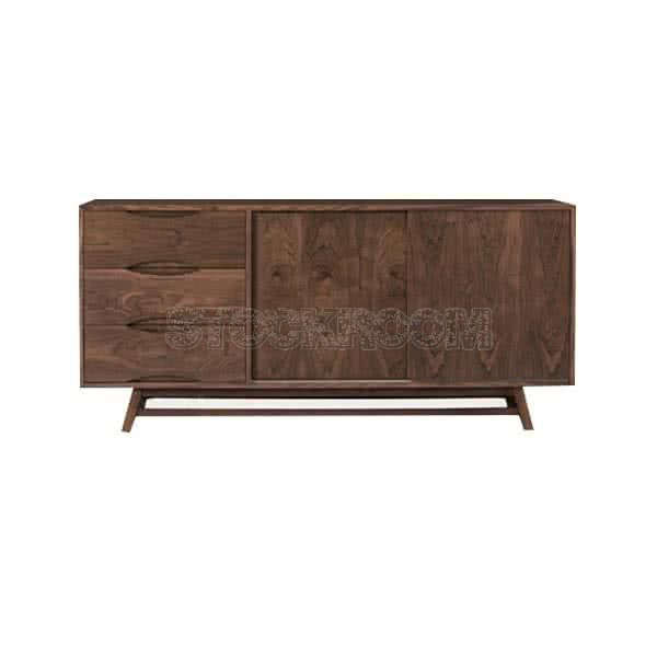 Roman Sideboard Buffet Console / Sideboard - Walnut Color