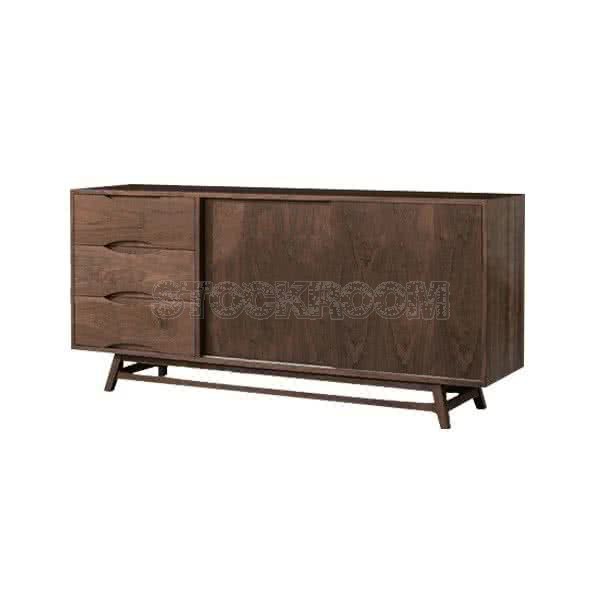 Roman Sideboard Buffet Console / Sideboard - Walnut Color