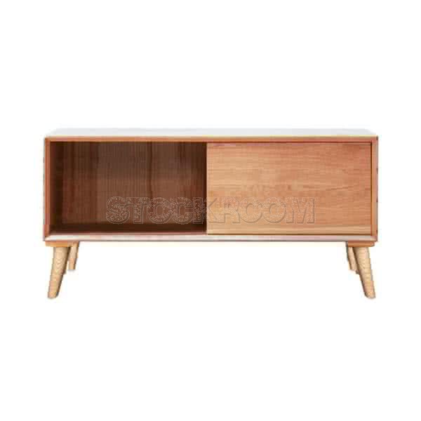 Faraday Wood TV Cabinet and Media Unit - Oak