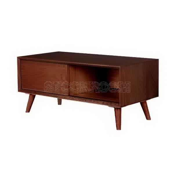 Faraday Wood TV Cabinet and Media Unit - Oak