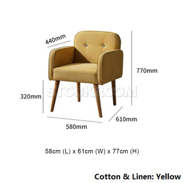 Farran Upholstery Accent Armchair/ Fabric Armchair / Lounge Chair